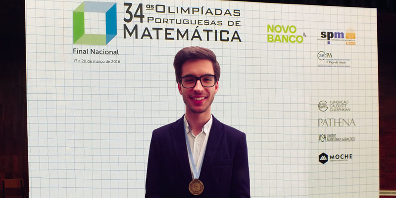 Ricardo Pereira de “bronze” nas Olimpíadas da Matemática